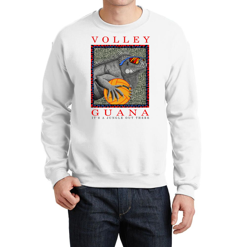 Volley Guana Iguana Crewneck Sweatshirt | Artistshot