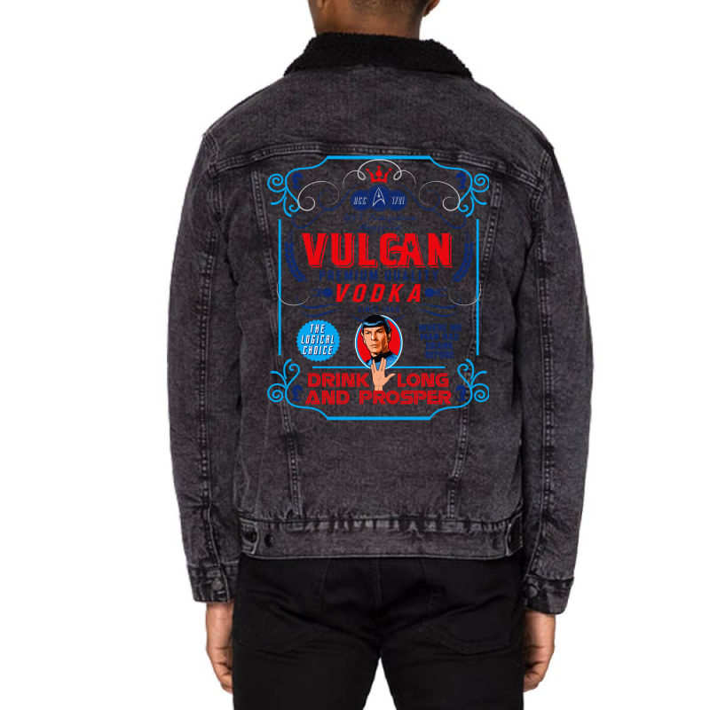 Vulcan Vodka Lts Unisex Sherpa-lined Denim Jacket | Artistshot