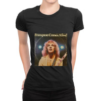 Frampton Comes Alive Album Cover Photograph Ladies Fitted T-shirt | Artistshot