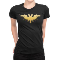 Golden Two Headed Eagle Medieval Empire Symbol Wargaming Essential Ladies Fitted T-shirt | Artistshot