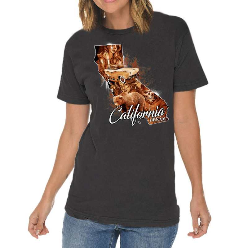 Los Angeles Cali Collage Vintage T-Shirt by hotheserosq | Artistshot