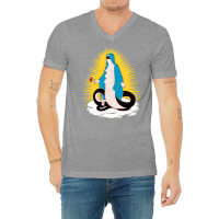 Santa Muerte V-neck Tee | Artistshot