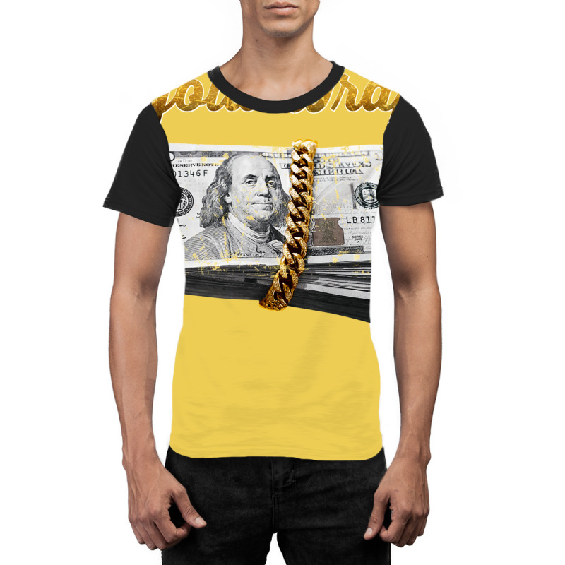 Gold Wrap Money Chain Graphic T-shirt by glealcongerj | Artistshot