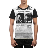 Wanted Fugitive Flyer R Kimble Graphic T-shirt | Artistshot