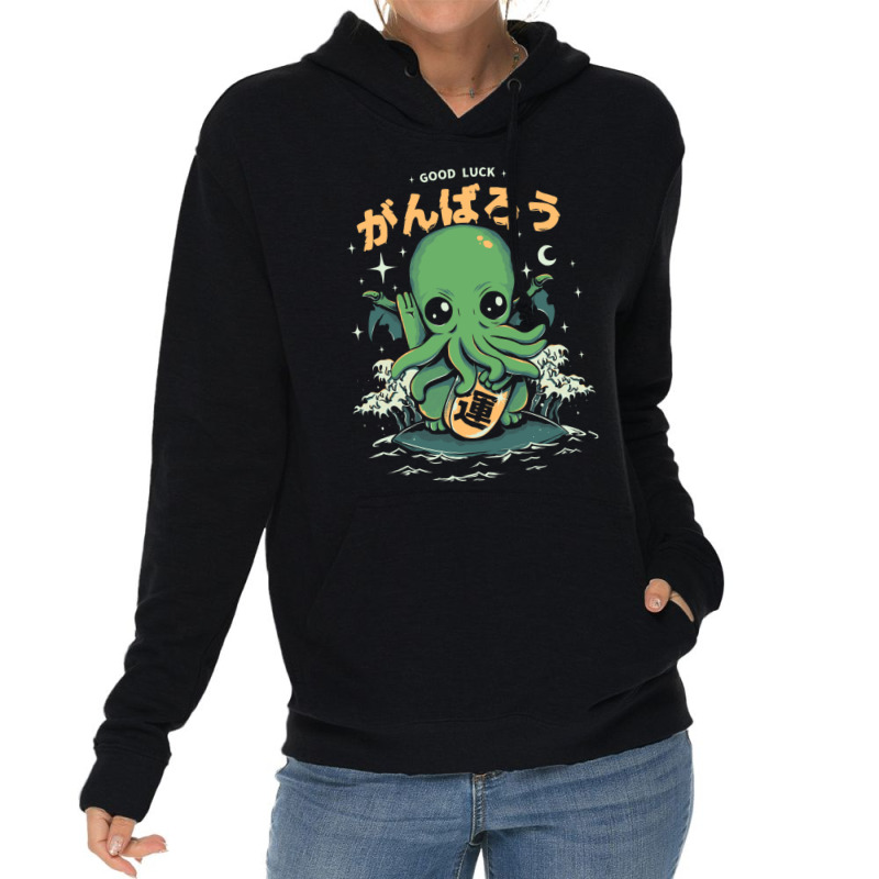 Good Luck Cthulhu Short Sleeve Ba Lightweight Hoodie | Artistshot