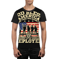 Red Friday God Bless America Remember Everyone Deployed Graphic T-shirt | Artistshot