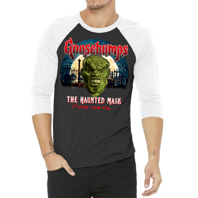 Goosebumps The Haunted Mask 3/4 Sleeve Shirt by glealcongerj | Artistshot