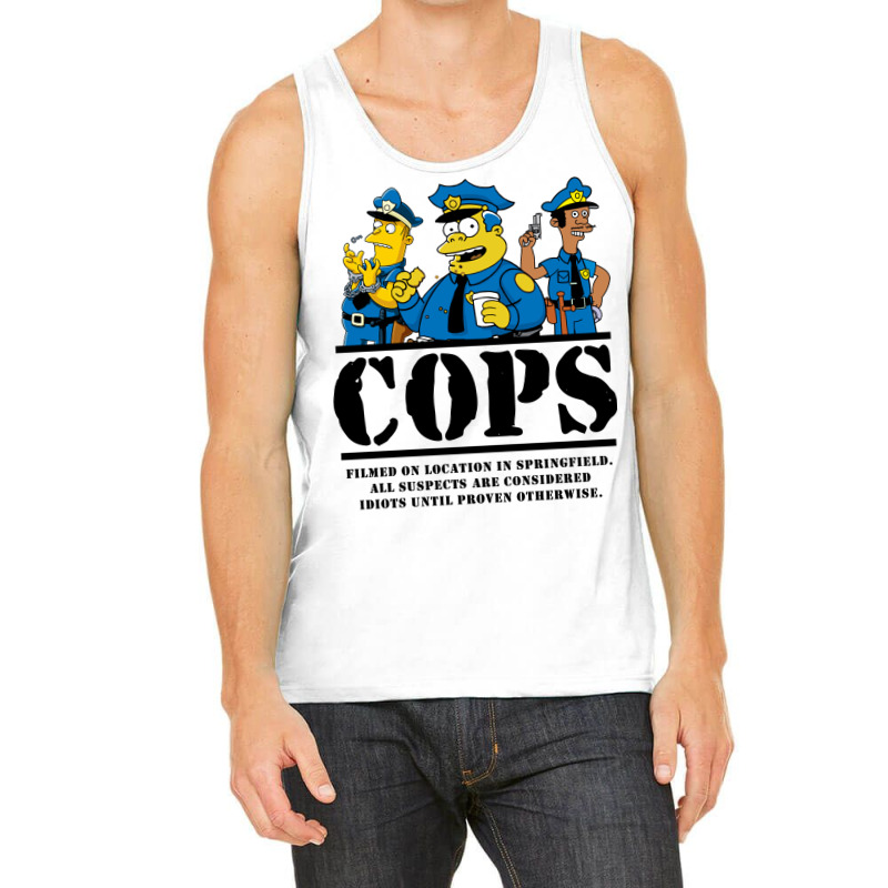 Cops Filmed On Location Tank Top by milhauboucj | Artistshot