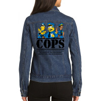 Cops Filmed On Location Ladies Denim Jacket | Artistshot