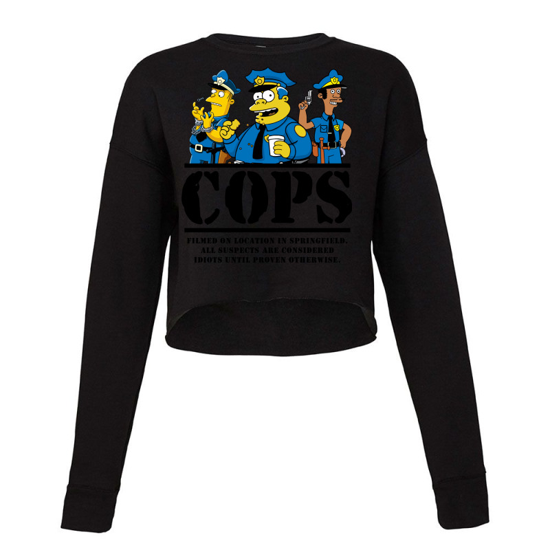 Cops Filmed On Location Cropped Sweater by milhauboucj | Artistshot