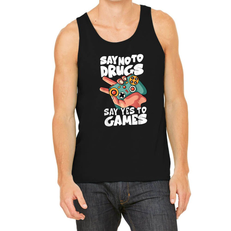 Red Ribbon Squad Week Say No To Say Yes To Video Games Tank Top | Artistshot