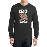 Red Ribbon Squad Week Say No To Say Yes To Video Games Long Sleeve Shirts | Artistshot