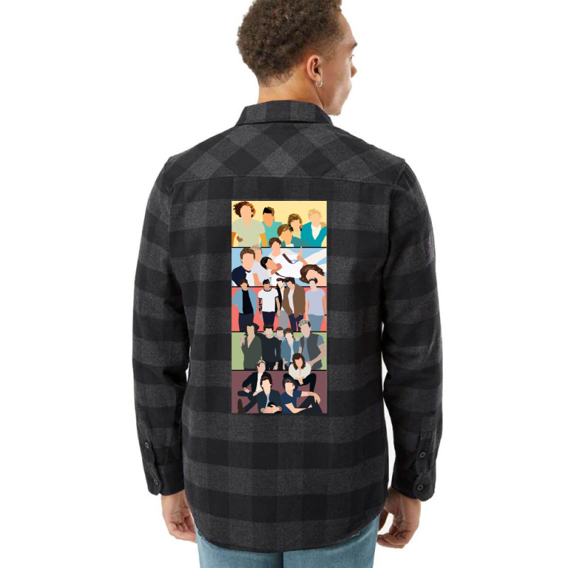 One Direction Album Covers Flannel Shirt | Artistshot