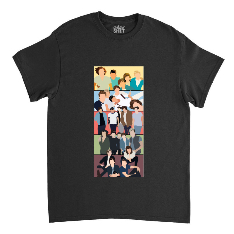 One Direction Album Covers Classic T-shirt | Artistshot