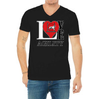 Dog Agility Love Agility With An V-neck Tee | Artistshot