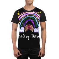 Respiratory Therapist Rainbow Lung Leopard Therapy Graphic T-shirt | Artistshot