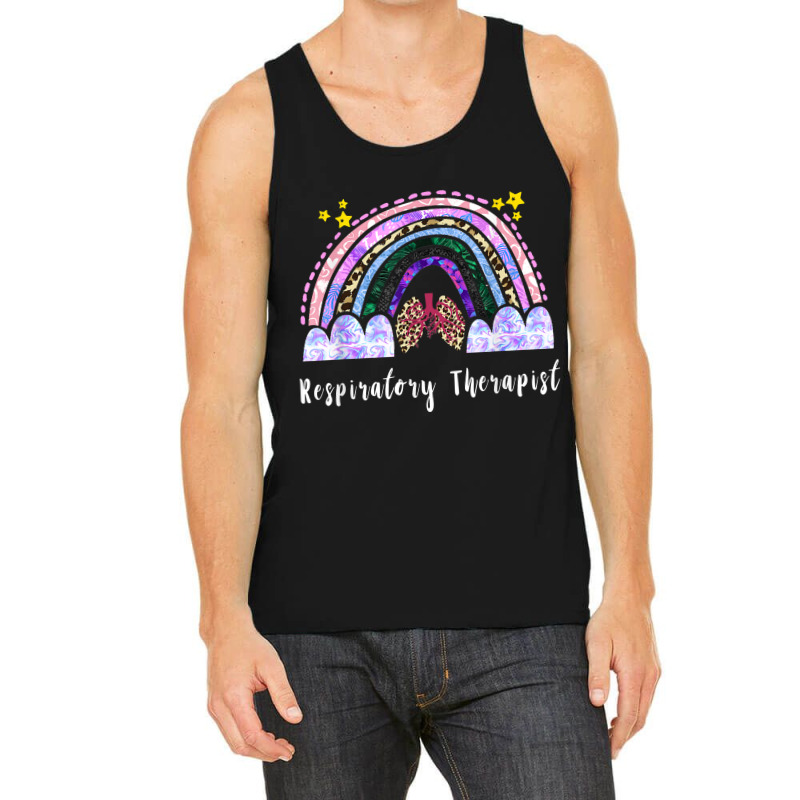 Respiratory Therapist Rainbow Lung Leopard Therapy Tank Top | Artistshot