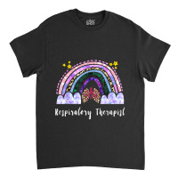 Respiratory Therapist Rainbow Lung Leopard Therapy Classic T-shirt | Artistshot