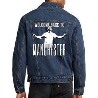 Welcome Back To Manchester Ronaldo 1 Men Denim Jacket | Artistshot