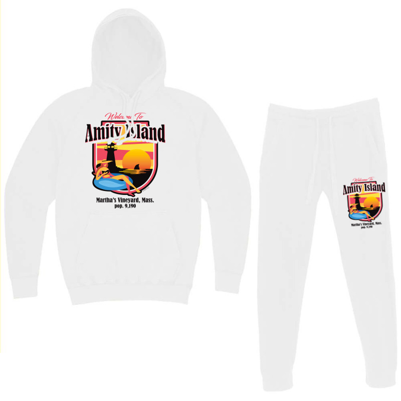 Welcome To Amity Island (universal © Ucs Llc) Hoodie & Jogger Set | Artistshot