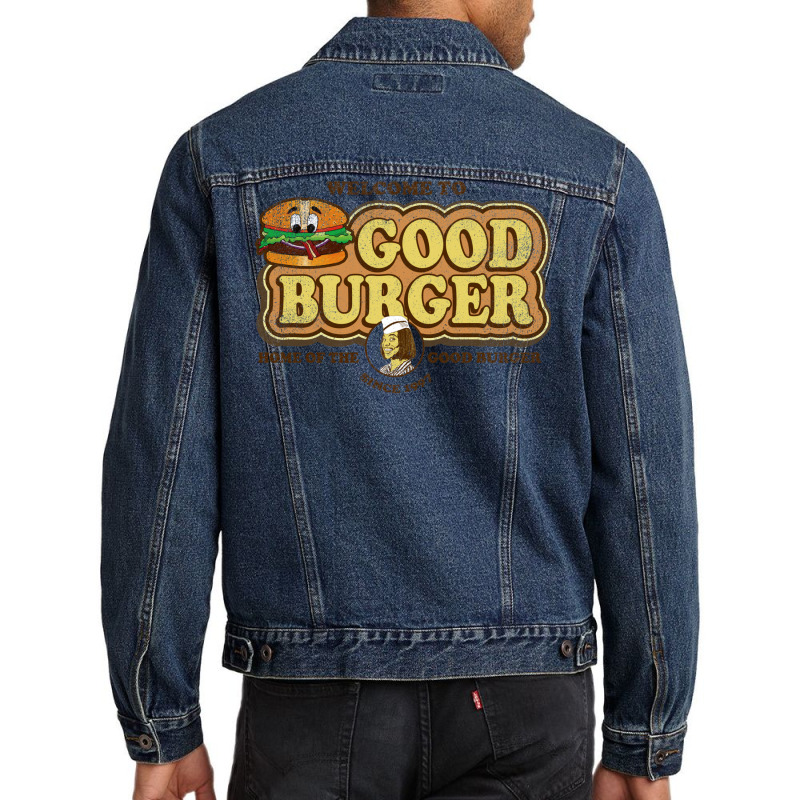 Welcome To Good Burger Worn Out Men Denim Jacket | Artistshot