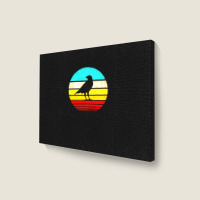 Crow Sunset 1 Landscape Canvas Print | Artistshot