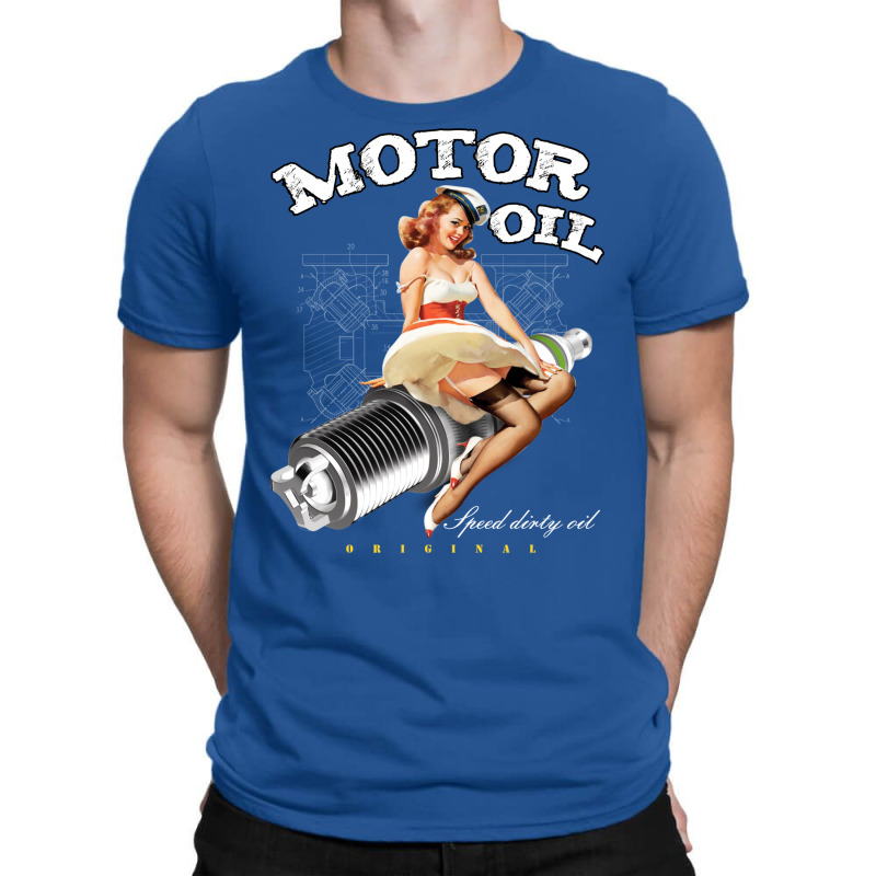 Motor Oil Girl T-Shirt by uezawataish2 | Artistshot