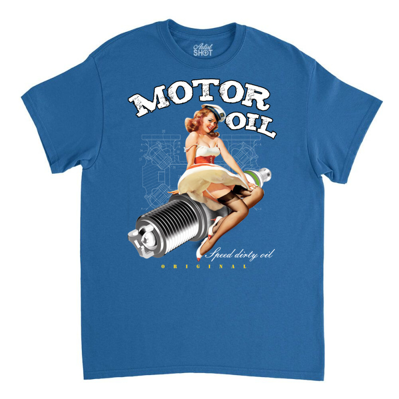 Motor Oil Girl Classic T-shirt by uezawataish2 | Artistshot