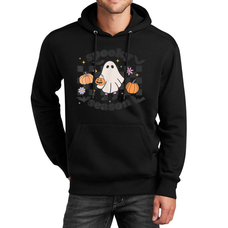 Retro Groovy Spooky Season Halloween Ghost Boo Fall Autumn Unisex Hoodie | Artistshot