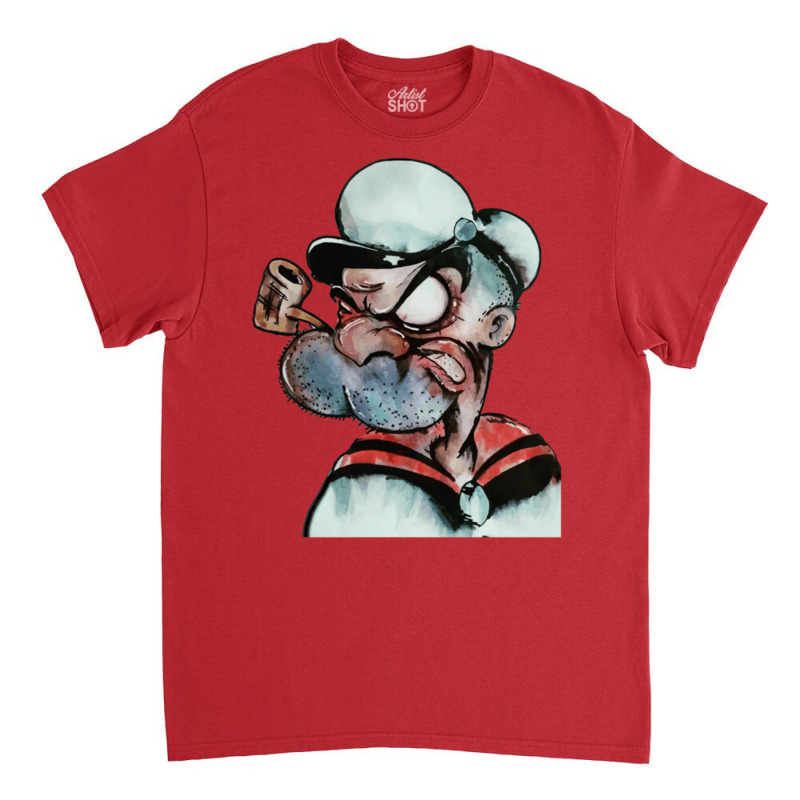 Popeye Old Angry Man Classic T-shirt by alwatpuahl | Artistshot