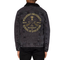 Wizardry University Unisex Sherpa-lined Denim Jacket | Artistshot