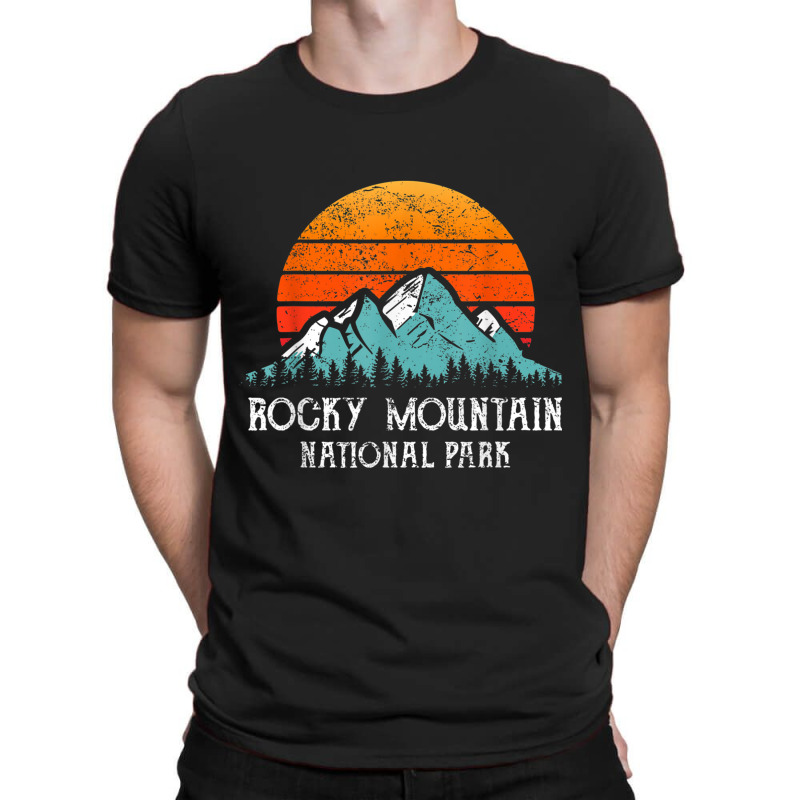 Retro Rocky Mountain National Park Distressed Rocky Mountain T-shirt | Artistshot