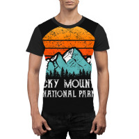 Retro Rocky Mountain National Park Distressed Rocky Mountain Graphic T-shirt | Artistshot