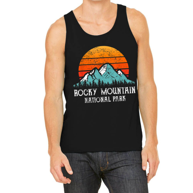 Retro Rocky Mountain National Park Distressed Rocky Mountain Tank Top | Artistshot