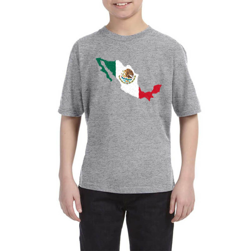 Mexico Map Flag Drawing Line Art Youth Tee by Erwin Saputra Art | Artistshot