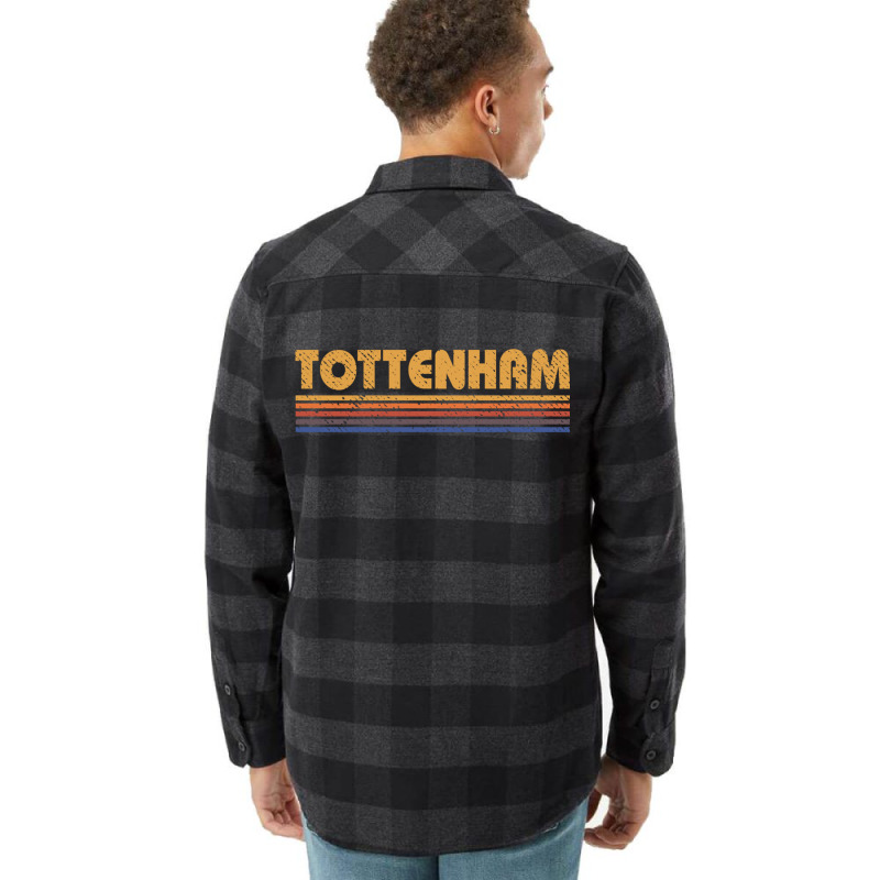 Retro Tottenham London Sweatshirt Flannel Shirt | Artistshot