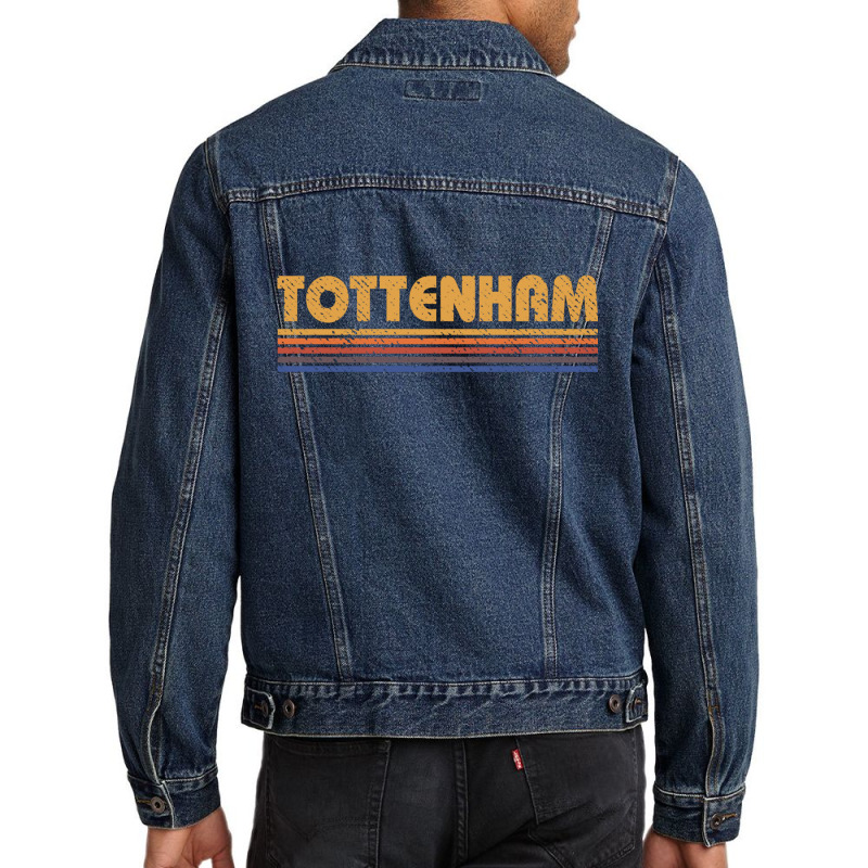 Retro Tottenham London Sweatshirt Men Denim Jacket | Artistshot