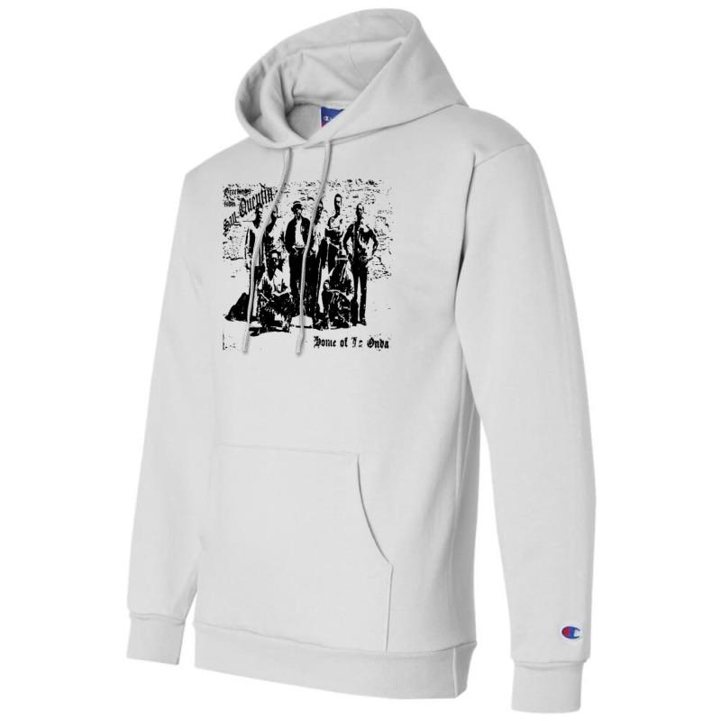 Greetings From San Quentin   Minimal Champion Hoodie by loftisbekova7 | Artistshot