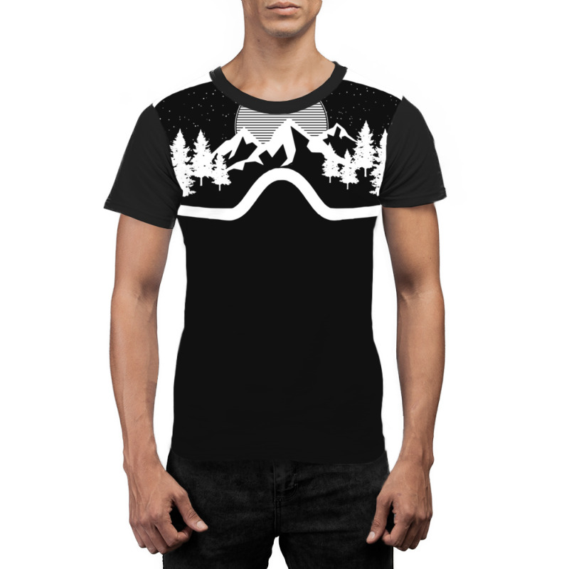 Ski Snowboard Goggles Skiing Snow Mountain Winter Gift Pullover Hoodie Graphic T-shirt | Artistshot