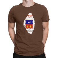 Mayotte Map Flag Drawing Line Art T-shirt | Artistshot