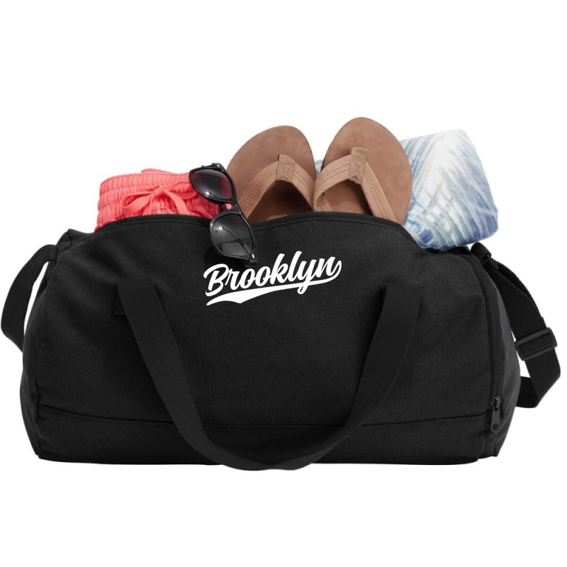 Brooklyn New York Cool Ny Retro 1970s Dark Pullover Hoodie Duffel Bag | Artistshot