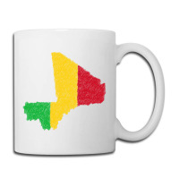 Mali Map Flag Drawing Line Art Coffee Mug | Artistshot