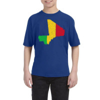 Mali Map Flag Drawing Line Art Youth Tee | Artistshot