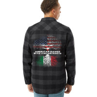 American Raised With Italian Roots Italy Pullover Hoodie Flannel Shirt | Artistshot