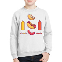 Hotdog Ingredient Elements Youth Sweatshirt | Artistshot