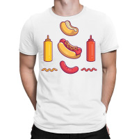 Hotdog Ingredient Elements T-shirt | Artistshot