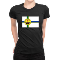 Official Little Rock Arkansas Flag - Rock The Little Rock Flag Ladies Fitted T-shirt | Artistshot