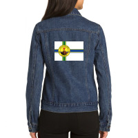 Official Little Rock Arkansas Flag - Rock The Little Rock Flag Ladies Denim Jacket | Artistshot