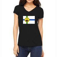 Official Little Rock Arkansas Flag - Rock The Little Rock Flag Women's V-neck T-shirt | Artistshot