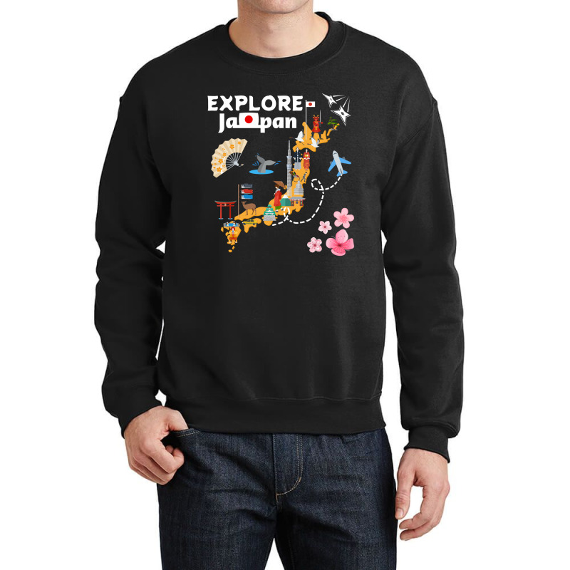 Explore Japan Crewneck Sweatshirt | Artistshot